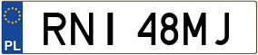 Trailer License Plate